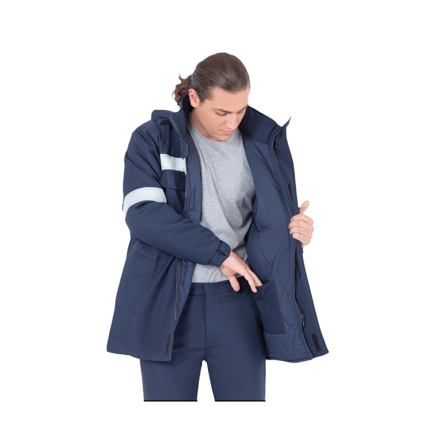 Βραδυφλεγές Χειμερινό Τζάκετ Multi-Pro Winter Jacket (Blue) της Axon Workwear AXN79683 trazeras|AXN79683