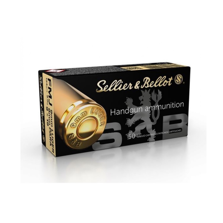 Σφαίρες Αστυνομίας Lugger FMJ 9mm124grs της Sellier & Bellot KIR79973 trazeras|KIR79973
