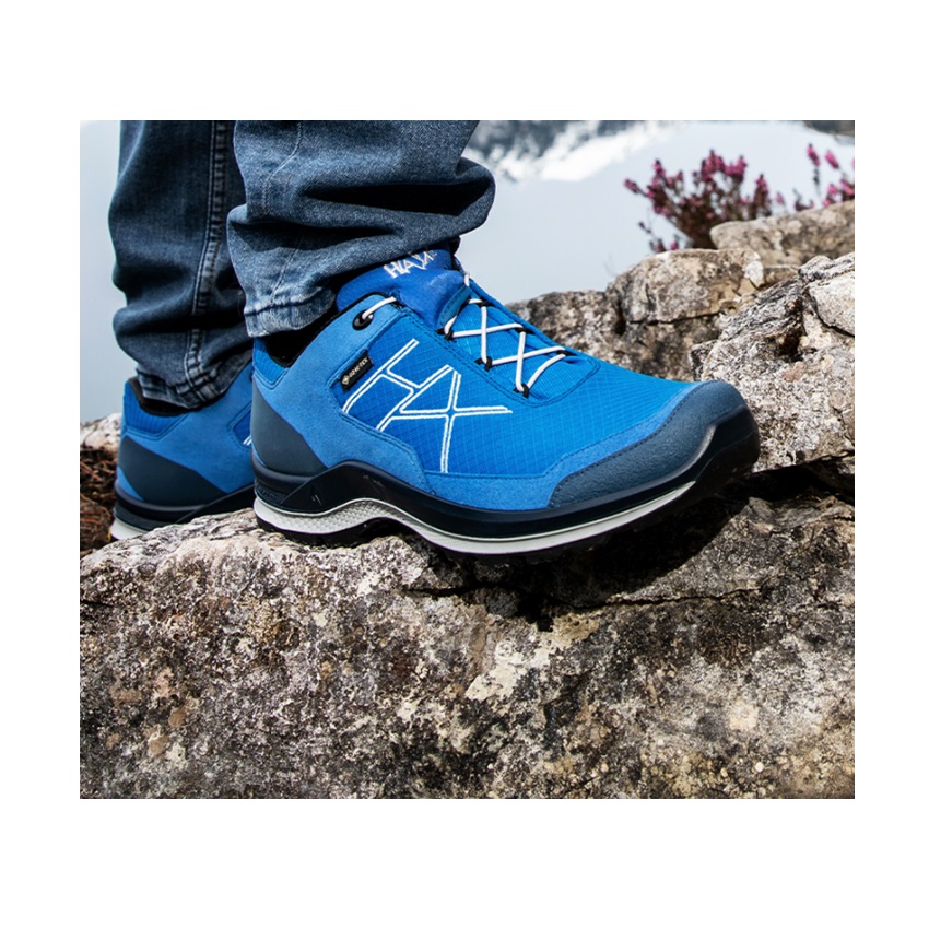 Αδιάβροχα Παπούτσια Πεζοπορίας Black Eagle Adventure 3.0 GTX Low (Blue / Black) της Haix HAI80052 trazeras|HAI80052