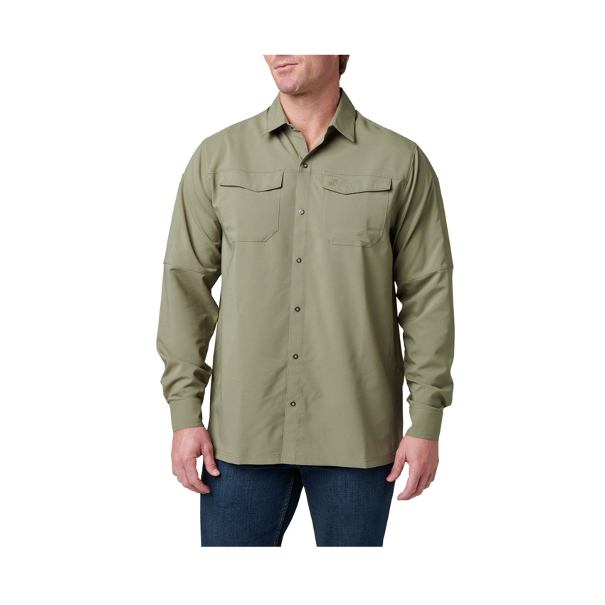 Πουκάμισο Μακρυμάνικο Freedom Flex Long Sleeve Shirt (Tank Green) της 5.11 Tactical FIV80272 trazeras|FIV80272