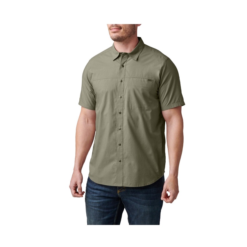 Πουκάμισο Κοντομάνικο Wyatt Short Sleeve Shirt (Sage Green) της 5.11 Tactical FIV80285 trazeras|FIV80285