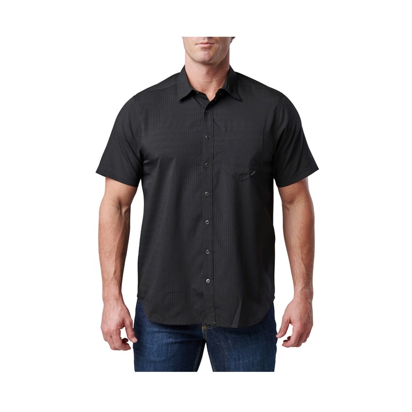 Πουκάμισο Κοντομάνικο Aerial Short Sleeve Shirt (Black) της 5.11 Tactical FIV80290 trazeras|FIV80290