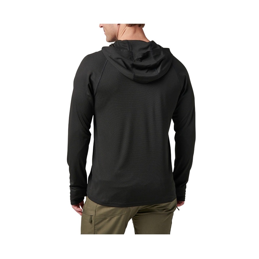 Μπλούζα Μακρυμάνικη Sulli Uv Hooded Long Sleeve (Black) της 5.11 Tactical FIV80342 trazeras|FIV80342