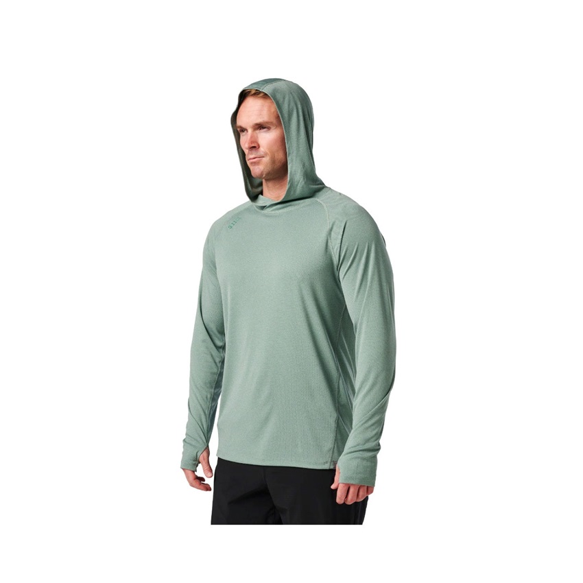Μπλούζα Μακρυμάνικη Sulli Uv Hooded Long Sleeve (Black) της 5.11 Tactical FIV80342 trazeras|FIV80342