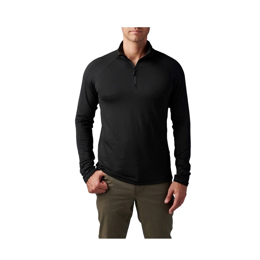 Μπλούζα Μακρυμάνικη με Φερμουάρ Stratos 1/4 Zip (Black) της 5.11 Tactical FIV80348 trazeras|FIV80348