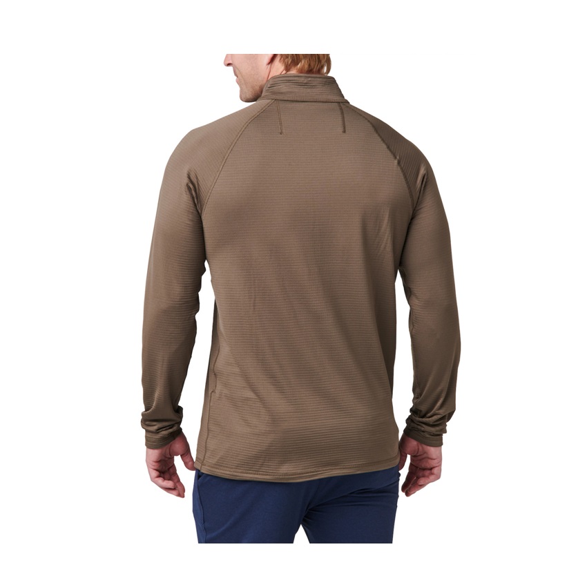 Μπλούζα Μακρυμάνικη με Φερμουάρ Stratos 1/4 Zip (Major Brown) της 5.11 Tactical FIV80351 trazeras|FIV80351