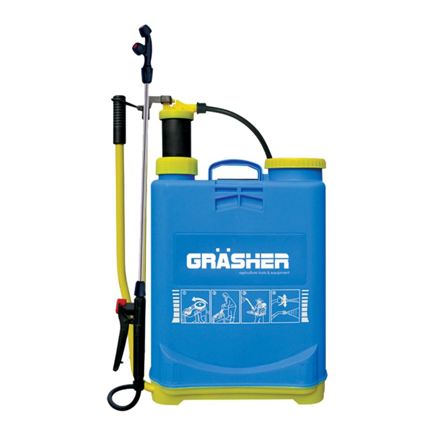 Ψεκαστήρας Πλάτης Προπιέσεως 16L (Blue / Yellow) της Grasher STB71713 trazeras|STB71713