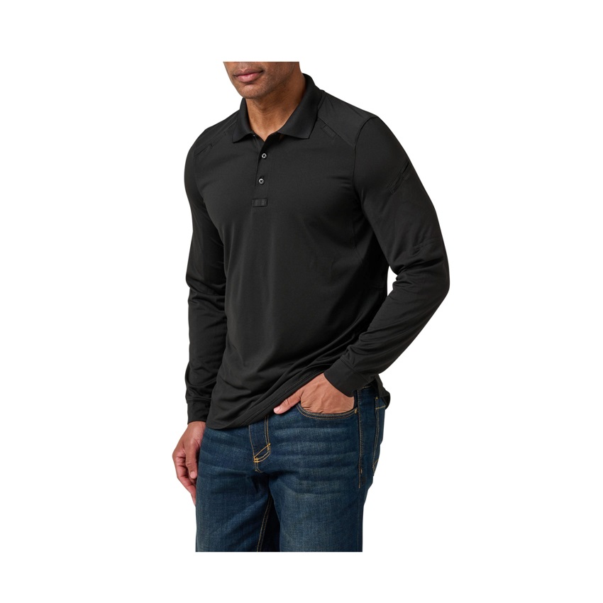 Μπλούζα Μακρυμάνικη Polo Helios Long Sleeve (Black) της 5.11 Tactical FIV80369 trazeras|FIV80369