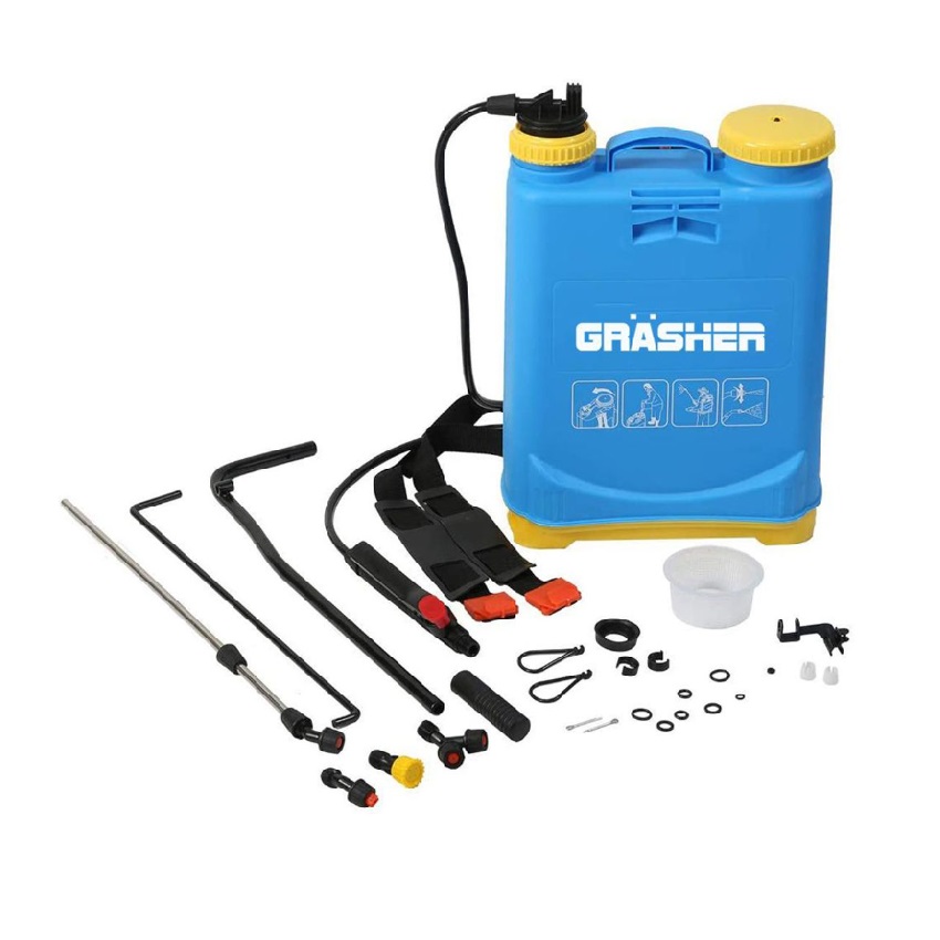 Ψεκαστήρας Πλάτης Προπιέσεως 16L (Blue / Yellow) της Grasher STB71713 trazeras|STB71713