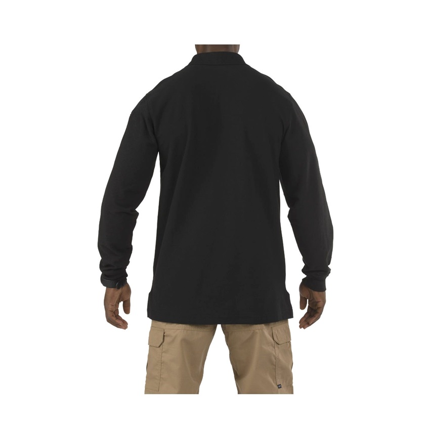 Μπλούζα Μακρυμάνικη Utility Long Sleeve Polo (Black) της 5.11 Tactical FIV80398 trazeras|FIV80398