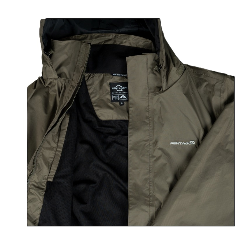 Αδιάβροχο Τζάκετ Atlantic Rain V2.0 (Black) της Pentagon PEN80694 trazeras|PEN80694