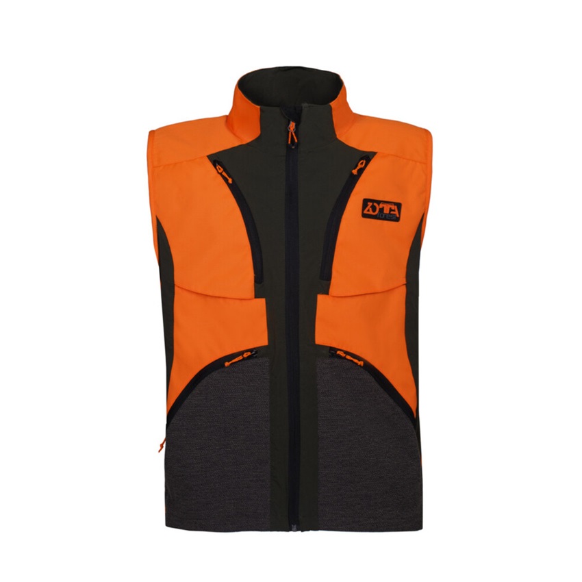 Αδιάβροχο Ελαστικό Γιλέκο Κυνηγίου Protech O200 (Green / Orange HiVis) της Zotta Forest GOR77382 trazeras|GOR77382
