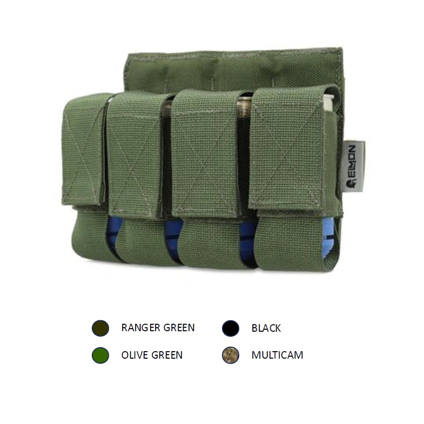 Τετραπλή Θήκη Χειροβομβίδων Quarduple Grenade Pouch 40mm (4 Χρώματα) της Elmon ELM80912 trazeras|ELM80912