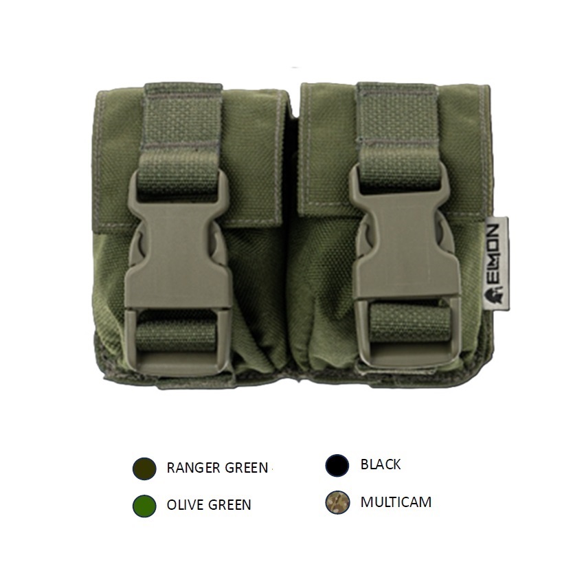 Διπλή Θήκη Χειροβομβίδας Double Grenade Pouch (4 Χρώματα) της Elmon ELM80902 trazeras|ELM80902