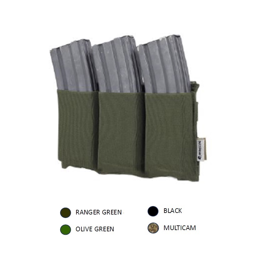 Τριπλή Ελαστική Γεμιστηροθήκη M16 Elastic Triple Magazine Pouch (4 Χρώματα) της Elmon ELM80833 trazeras|ELM80833