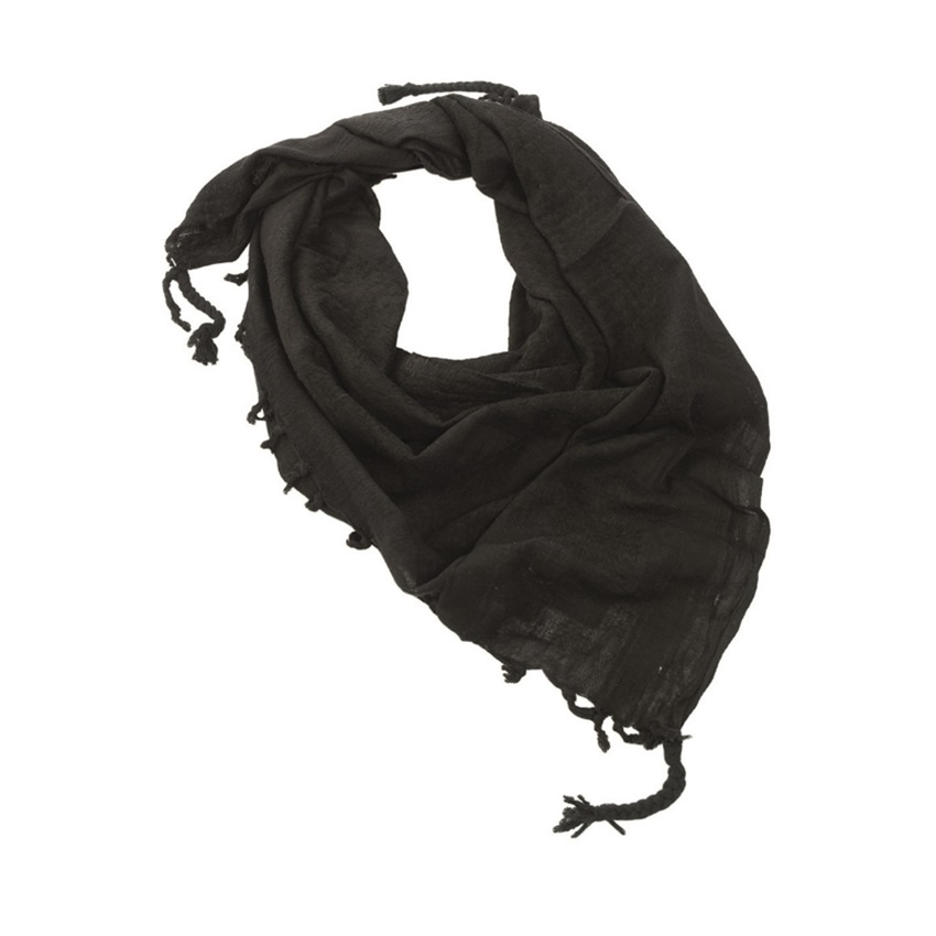 Παλαιστινιακή Βαμβακερή Μαντίλα Shemagh Scraf (Black) της Mil-Tec STU80951 trazeras|STU80951