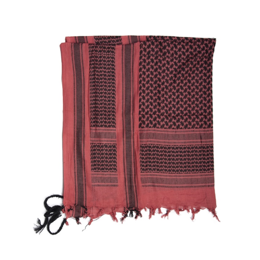 Παλαιστινιακή Βαμβακερή Μαντίλα Shemagh Scraf (Red / Black) της Mil-Tec STU80952 trazeras|STU80952