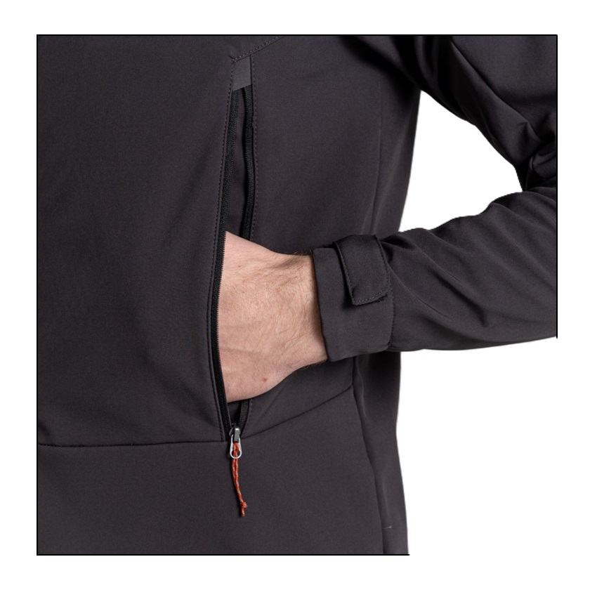Τζάκετ Χειμερινό με Κουκούλα CML075 Tripp Hooded Jacket (Black Pepper / Pottery Clay) της Craghoppers TOY81000 trazeras|TOY81000