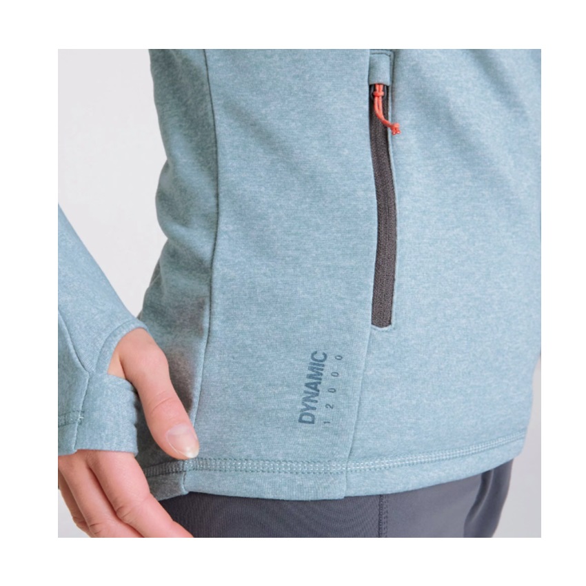 Γυναικεία Ζακέτα με Κουκούλα CWT1308 Dynamic Hooded Half Zip (Stromy Sea Marl) της Craghoppers TOY81010 trazeras|TOY81010