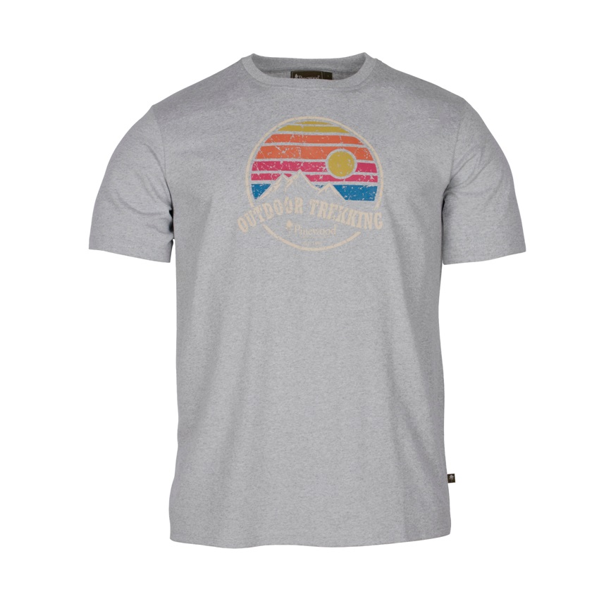 Κοντομάνικη Μπλούζα Finnveden Recycled Outdoor T-Shirt (Light Grey Mel) της Pinewood TOY81024 trazeras|TOY81024