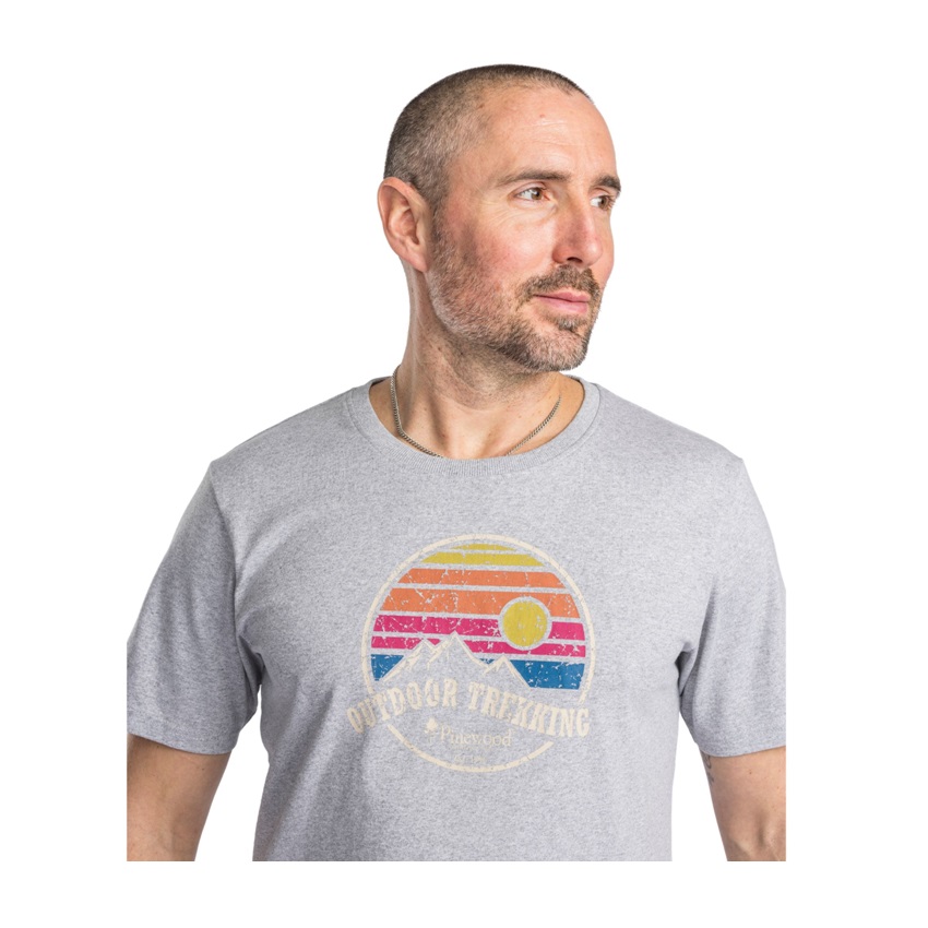 Κοντομάνικη Μπλούζα Finnveden Recycled Outdoor T-Shirt (Light Grey Mel) της Pinewood TOY81024 trazeras|TOY81024