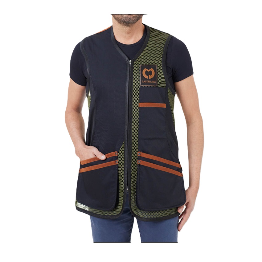 Σκοπευτικό Γιλέκο Shooting Sporting Pro Vest (Green / Black / Black) της Castellani TOY81071 trazeras|TOY81071