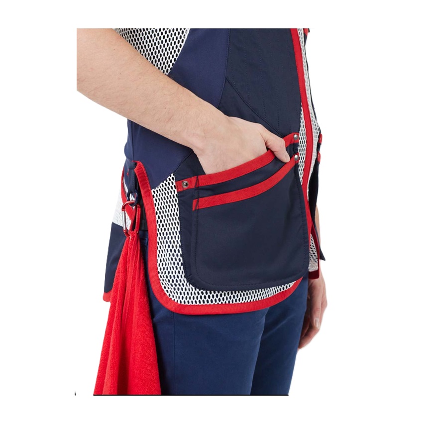 Σκοπευτικό Γιλέκο Shooting Sporting Pro Vest (White / Navy / Navy) της Castellani TOY81073 trazeras|TOY81073