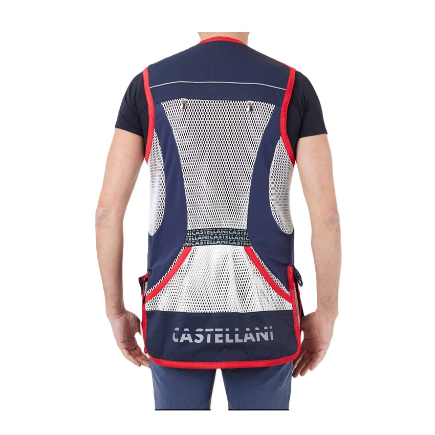 Σκοπευτικό Γιλέκο Shooting Sporting Pro Vest (White / Navy / Navy) της Castellani TOY81073 trazeras|TOY81073