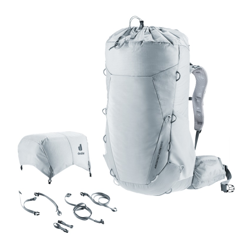 Σακίδιο Ορειβασίας - Πεζοπορίας Aircontact Ultra 50L+5L (Tin - Shale) της Deuter TOY81148 trazeras|TOY81148