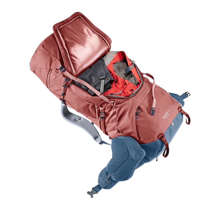 Σακίδιο Ορειβασίας - Πεζοπορίας Aircontact X 60L+15L SL (Redwood - Ink) της Deuter TOY81149 trazeras|TOY81149