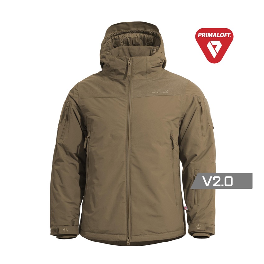 Αδιάβροχο Τζάκετ LCP Primaloft® Parka V2.0 (Coyote) της Pentagon PEN81178 trazeras|PEN81178