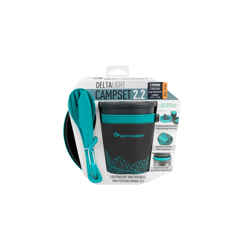 Σετ Φαγητού 2 Ατόμων Delta Light Camp Set 2.2 (Pacific Blue / Grey) της Sea to Summit TOY81220 trazeras|TOY81220