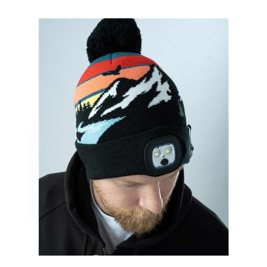 Πλεκτός Σκούφος Beanie με Φακό Led Adventurer της Pentagon PEN81300 trazeras|PEN81300