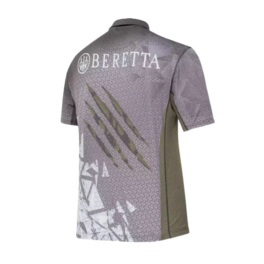 Σκοπευτική Κοντομάνικη Μπλούζα Rush Scratch Polo (Black / Green Stone) της Beretta KAL81406 trazeras|KAL81406