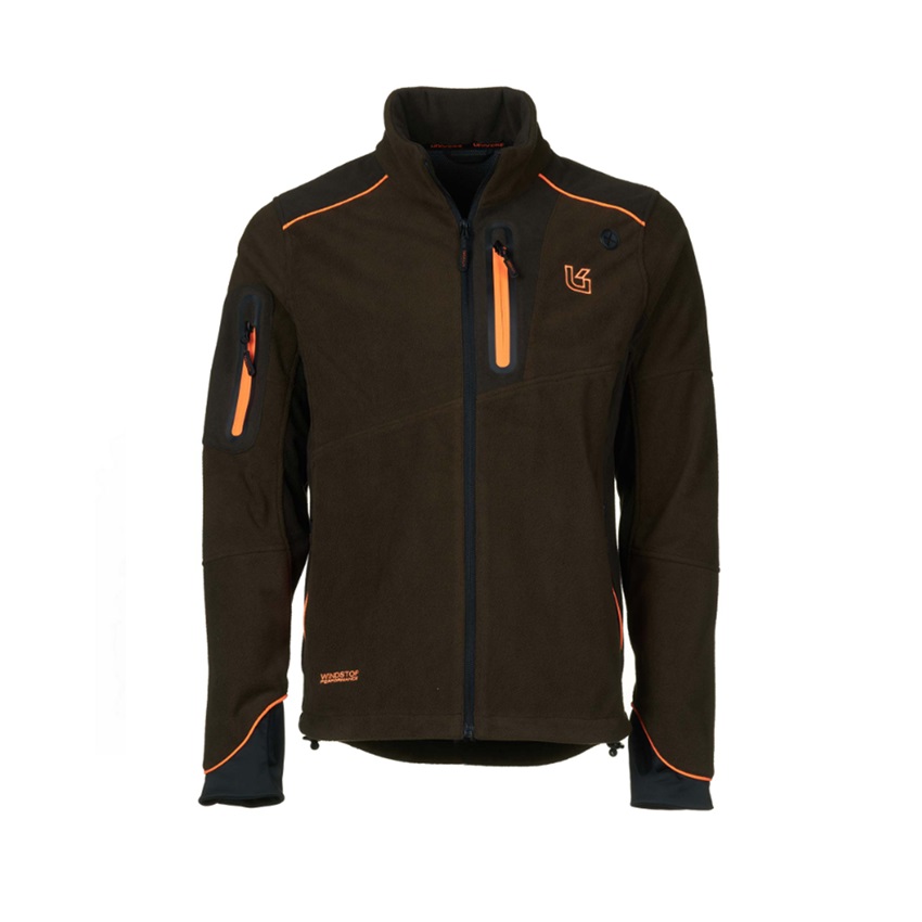 Αντιανεμική Ζακέτα Fleece Guardian Windstop (Green / Orange) της Univers KAL81420 trazeras|KAL81420