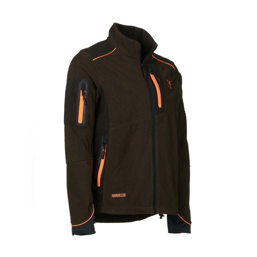Αντιανεμική Ζακέτα Fleece Guardian Windstop (Green / Orange) της Univers KAL81420 trazeras|KAL81420