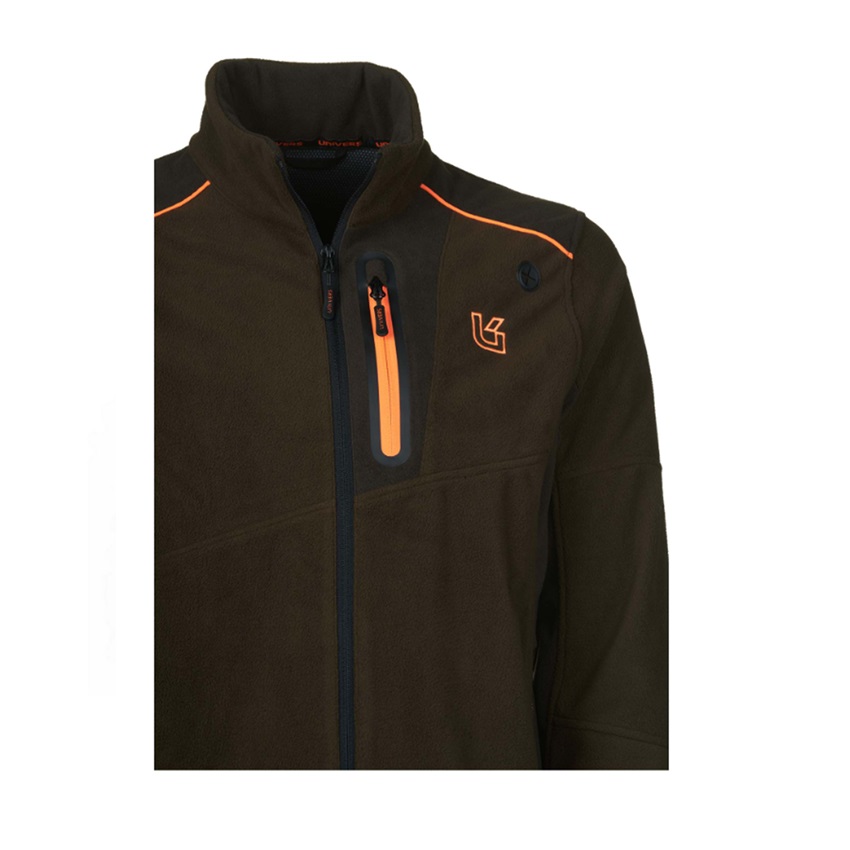 Αντιανεμική Ζακέτα Fleece Guardian Windstop (Green / Orange) της Univers KAL81420 trazeras|KAL81420