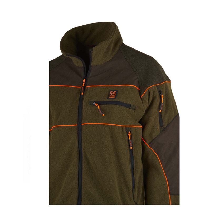 Κυνηγετική Ζακέτα Fleece Pieve (Green / Orange) της Univers KAL81421 trazeras|KAL81421