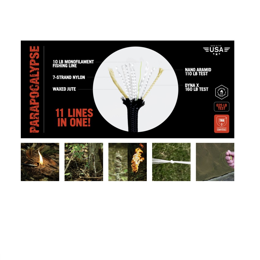 Σχοινί Paracord Ultimate Survival 4mm/15m (Coyote) της ARM SRS71917 trazeras|SRS71917