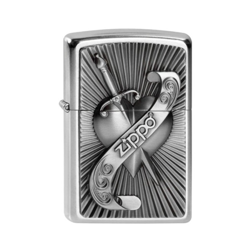 Αναπτήρας Heart With Sword (Silver) της Zippo CAR81747 trazeras|CAR81747