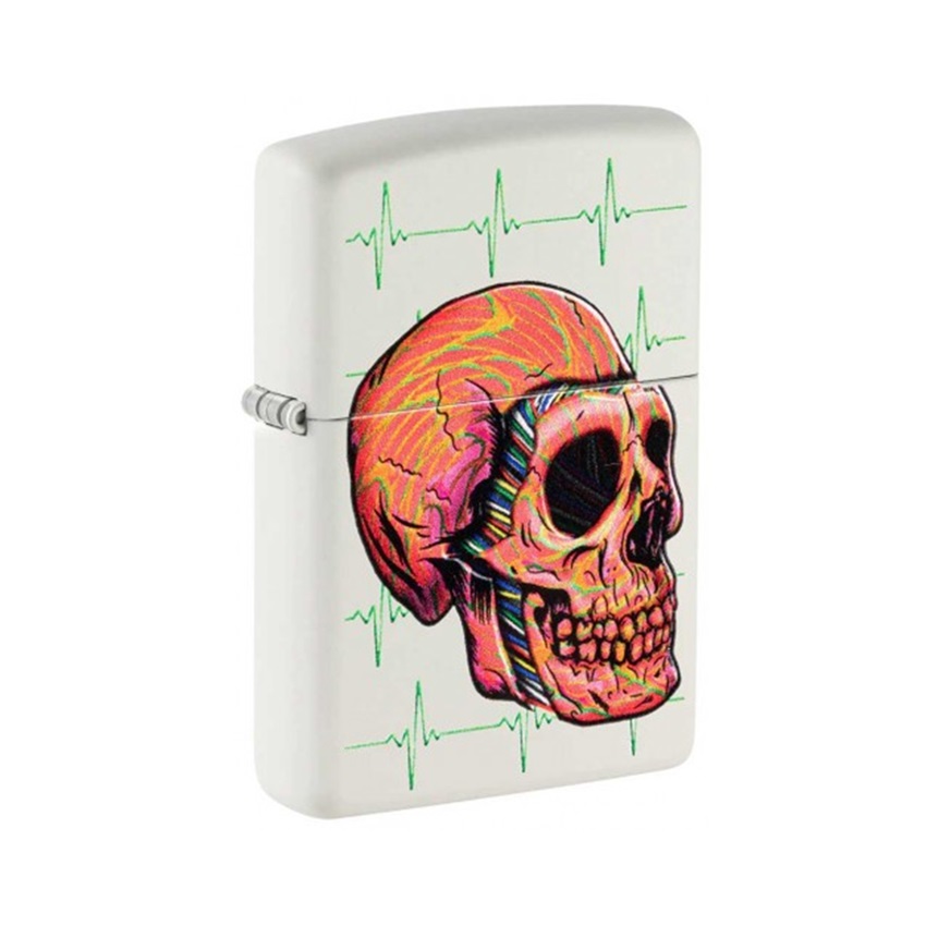 Αναπτήρας Cyber Skull (White) της Zippo CAR81789 trazeras|CAR81789