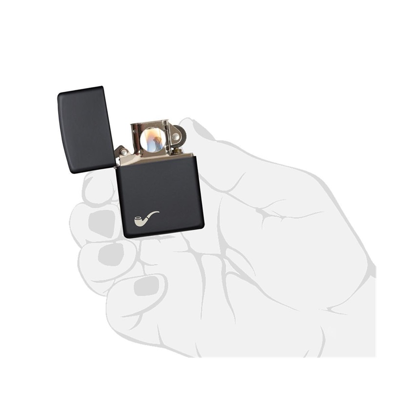 Αναπτήρας Πίπας Pipe (Bkack Matte) της Zippo CAR81796 trazeras|CAR81796