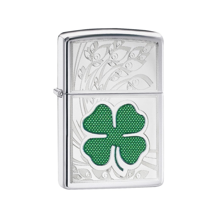 Αναπτήρας Clover High Polish Chrome Design της Zippo CAR81797 trazeras|CAR81797