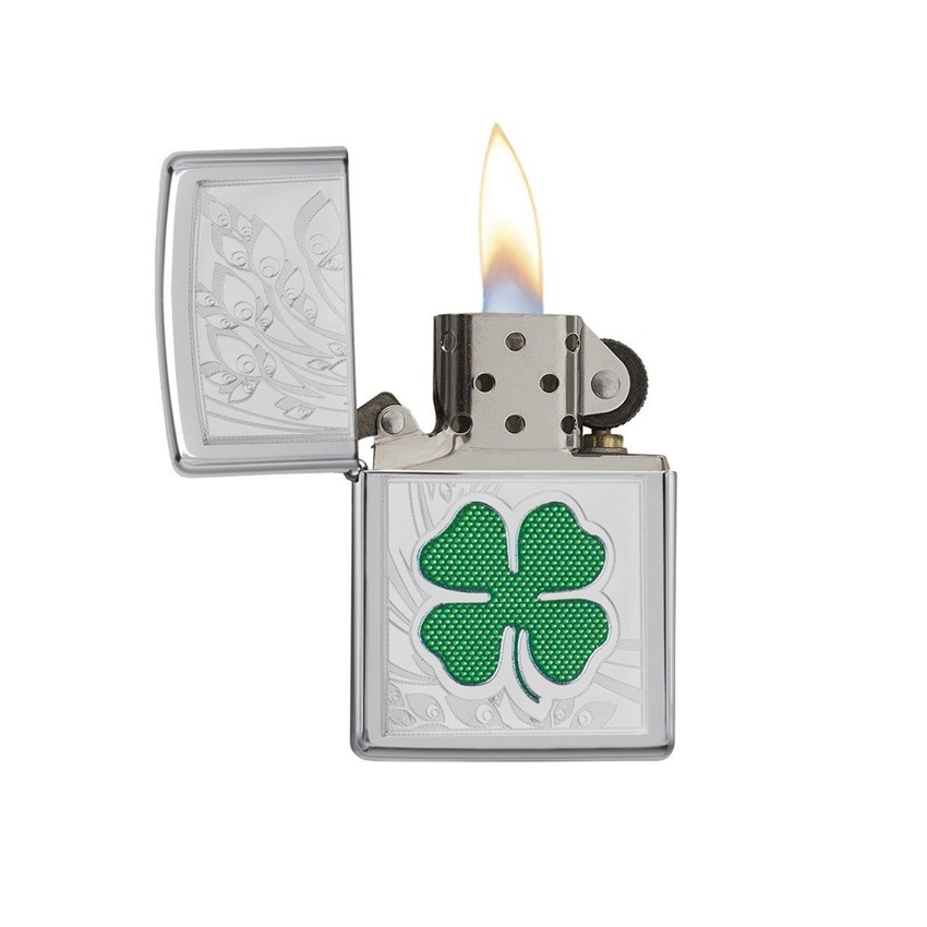 Αναπτήρας Clover High Polish Chrome Design της Zippo CAR81797 trazeras|CAR81797