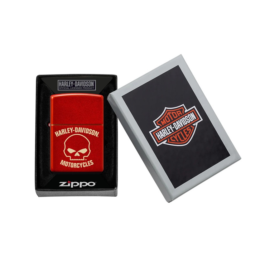 Αναπτήρας Harley Davidson® Motorcycles (Metallic Red) της Zippo CAR81813 trazeras|CAR81813