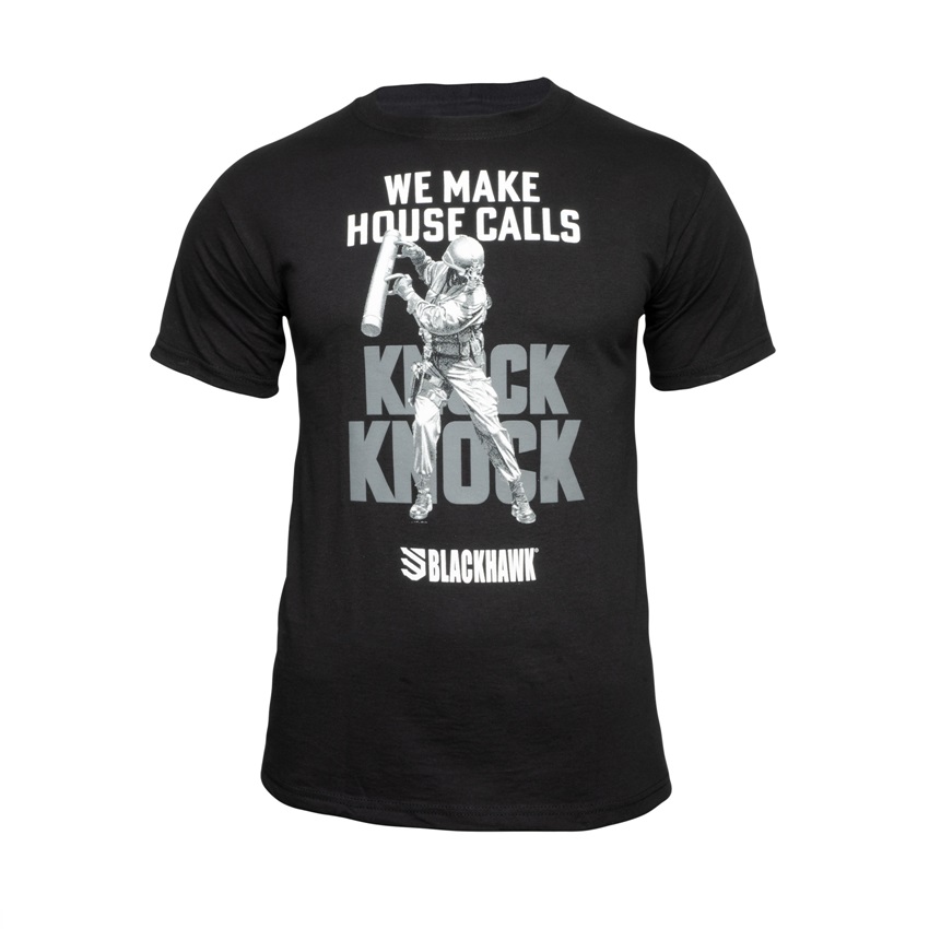 Κοντομάνικη Βαμβακερή Μπλούζα T-Shirt Knock Knock We Make House Calls (Black) της Blackhawk SRS71949 trazeras|SRS71949