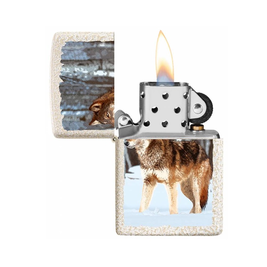 Αναπτήρας Wolf in Snowy Forest της Zippo CAR81843 trazeras|CAR81843