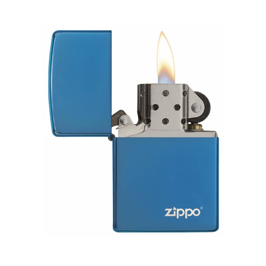 Αναπτήρας High Polish με Logo (Blue) της Zippo CAR81852 trazeras|CAR81852
