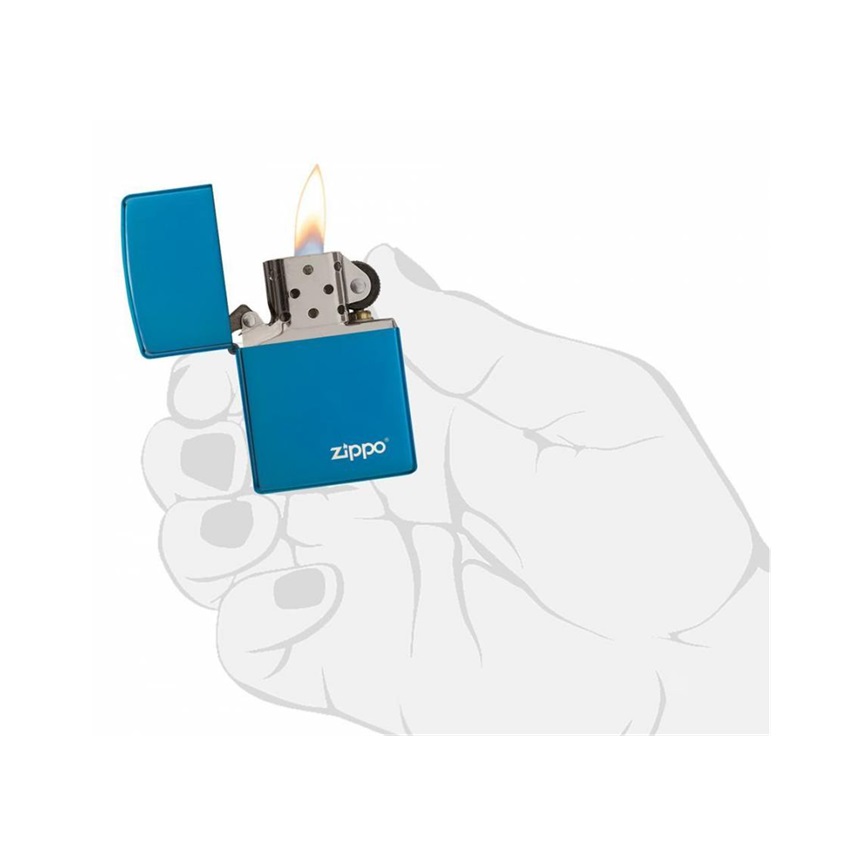 Αναπτήρας High Polish με Logo (Blue) της Zippo CAR81852 trazeras|CAR81852
