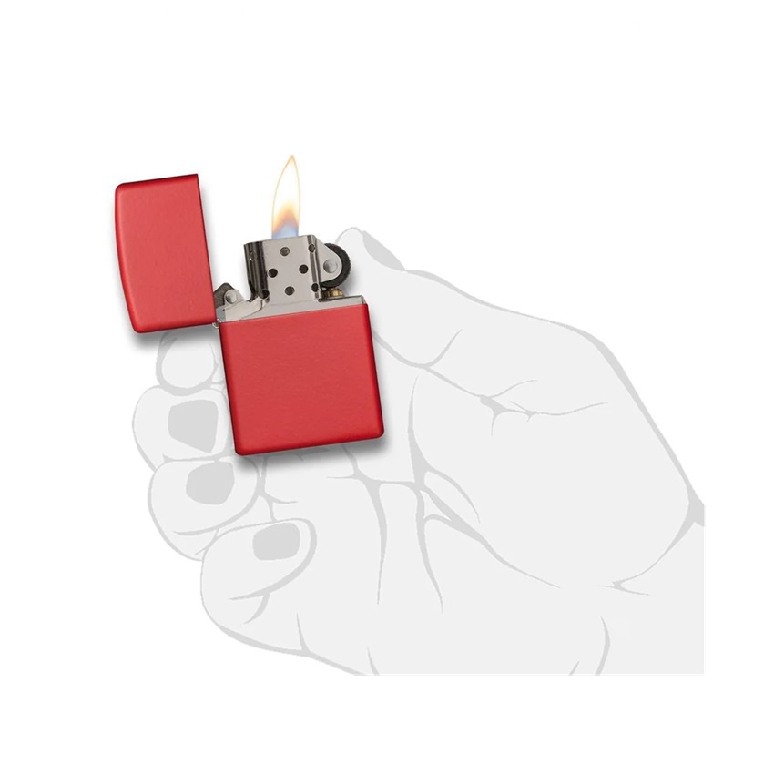 Αναπτήρας Matte (Red) της Zippo CAR81854 trazeras|CAR81854